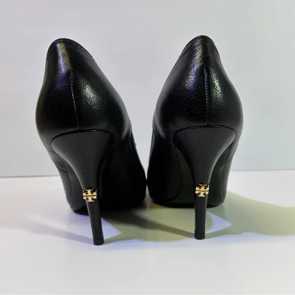 Tory Burch - Sleek Black Stiletto Heels with Pointed Toe - 9 - Picture 5 of 13